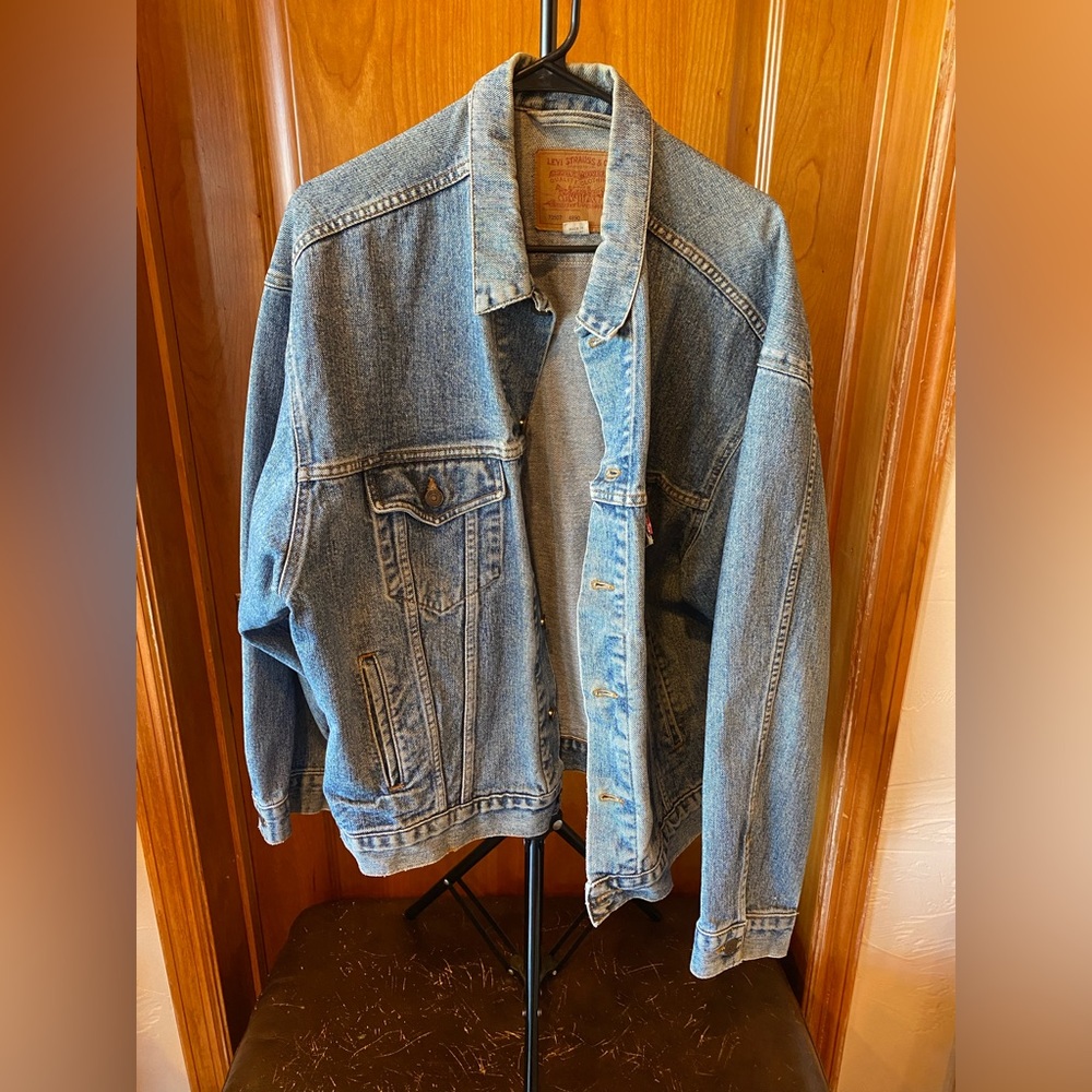 Levi’s Light Blue Plain Denim Men’s Jacket